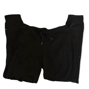 lululemon black joggers, I believe they are Ready to Rulu pant, size 8.
